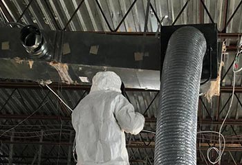 Air duct disinfecting